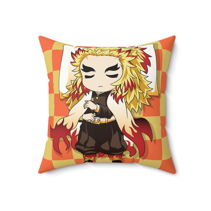 Chibi Hero Faux Suede Pillow - Cozy Home Decor - CreativeRino
