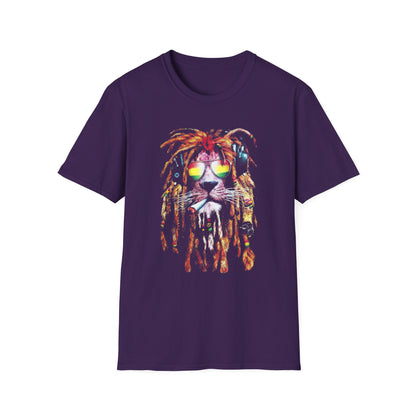 Iron Lion Zion Vibes Unisex Softstyle T-Shirt - Cool Graphic Tee for Music Lovers - CreativeRino
