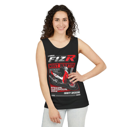 Yamaha FIZR Unisex Motorcycle Vintage Tank Top - CreativeRino