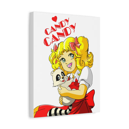 Candy Candy Wall Art - Whimsical Matte Canvas Print for Anime Lovers - CreativeRino