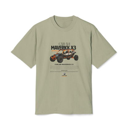 Maverick X3 Graphic Tee - Unisex Heavy Faded T-Shirt for Off-Road Enthusiasts - CreativeRino