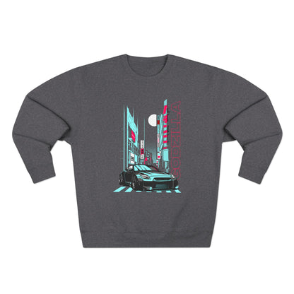 Nissan Godzilla GT-R Unisex Crewneck Sweatshirt - Retro Car Design - CreativeRino