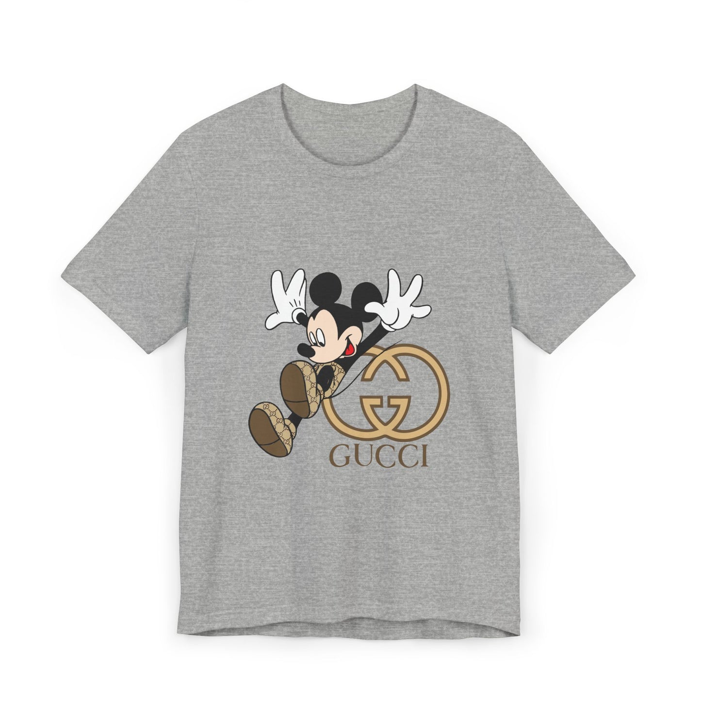Gucci Mickey Mouse Unisex Jersey T-Shirt – Trendy Disney-Inspired Casual Wear - CreativeRino