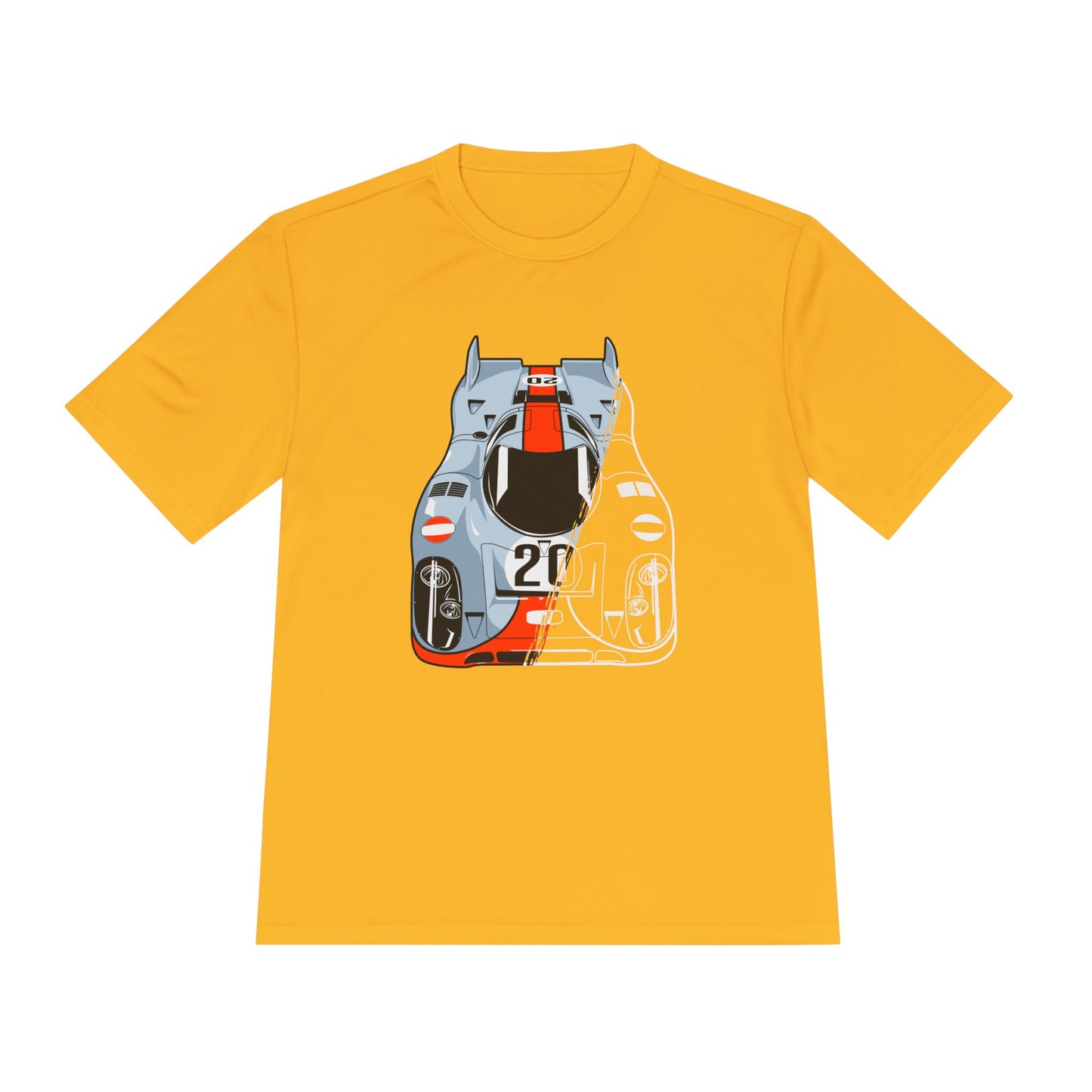 Racing Graphic Moisture Wicking Tee - Unisex Sportswear for Car Enthusiasts - CreativeRino
