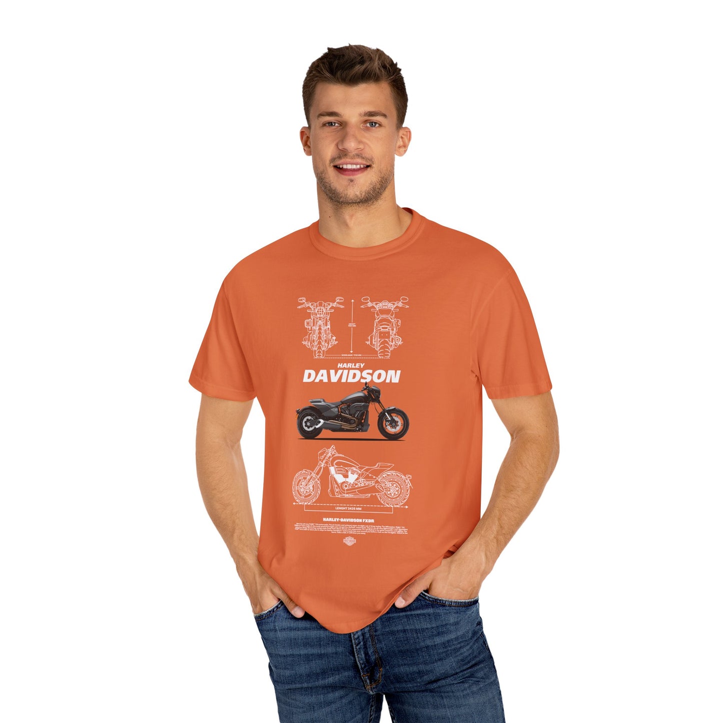 Harley Davidson Vintage Motorcycle Unisex T-Shirt - CreativeRino