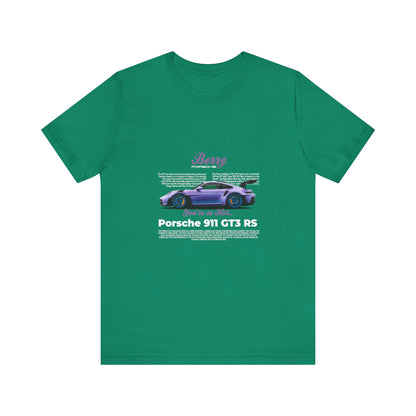 Porsche 911 GT3 RS Berry Car Tee for Automotive Enthusiasts - CreativeRino