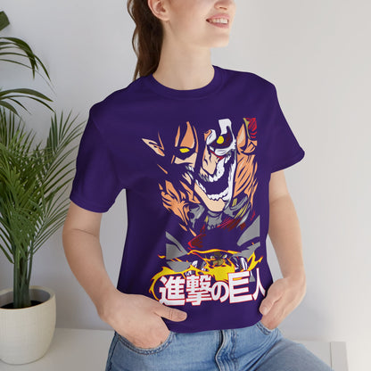 Attack on Titan Unisex Jersey Tee - Epic Anime Graphic T-Shirt - CreativeRino