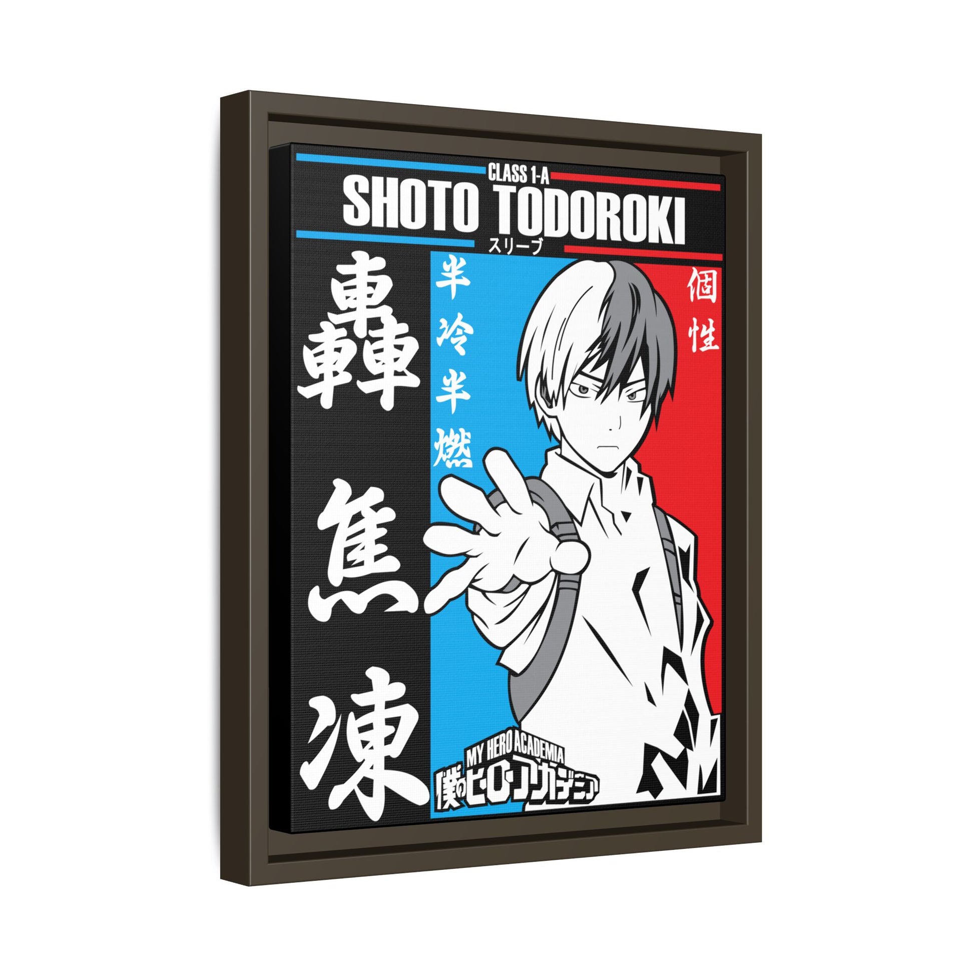 My Hero Academia Shoto Todoroki Canvas Art Print - Framed Wall Decor - CreativeRino