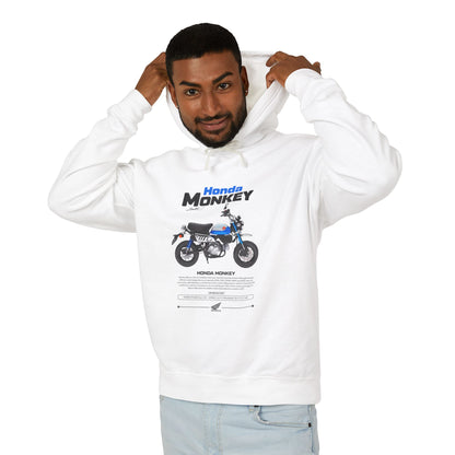 Honda Monkey Unisex Lightweight Hooded Sweatshirt - Retro Motorcycle Design - CreativeRino