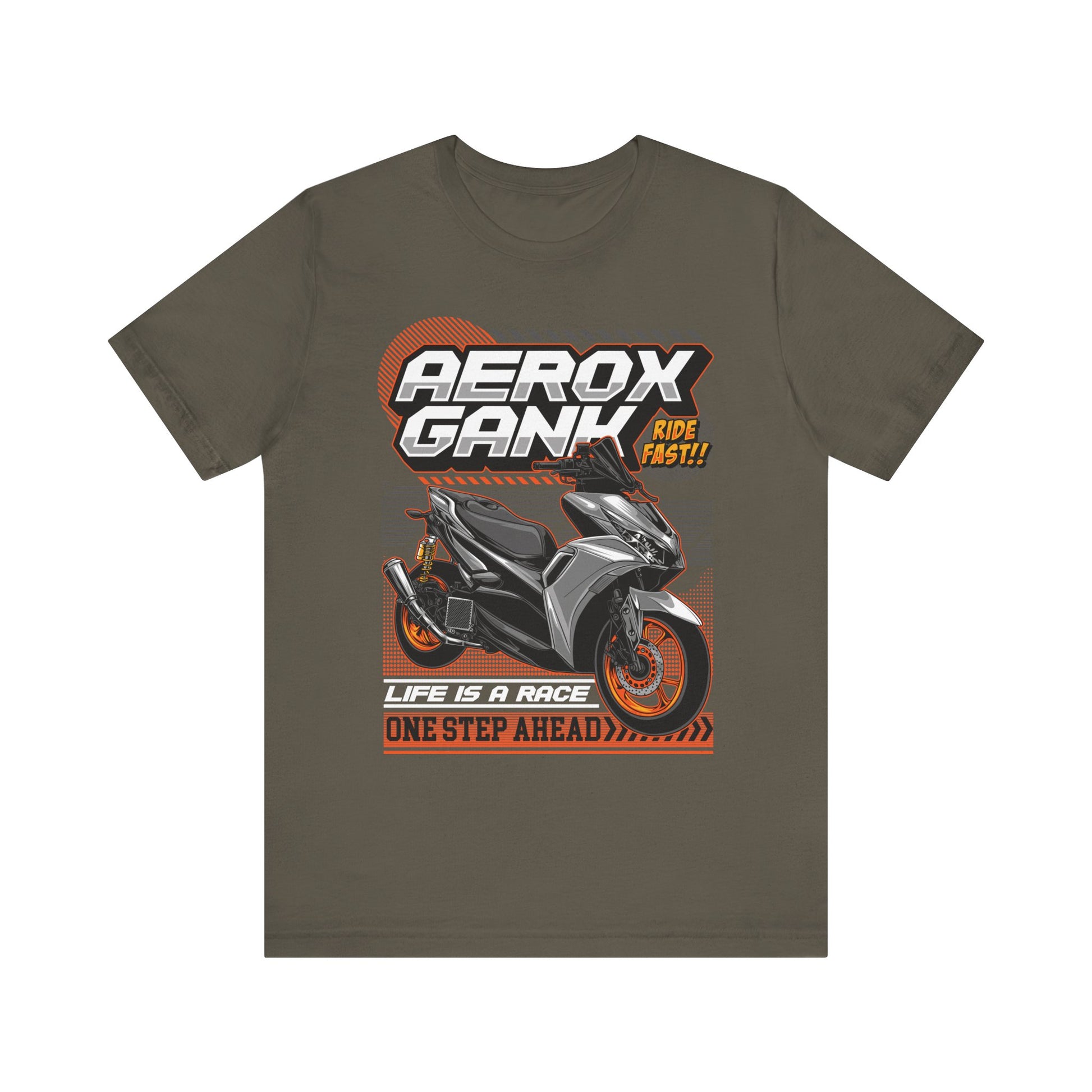 Stylish Scooter Graphic Tee - AEROX GANk - Ride Fast T-shirt - CreativeRino
