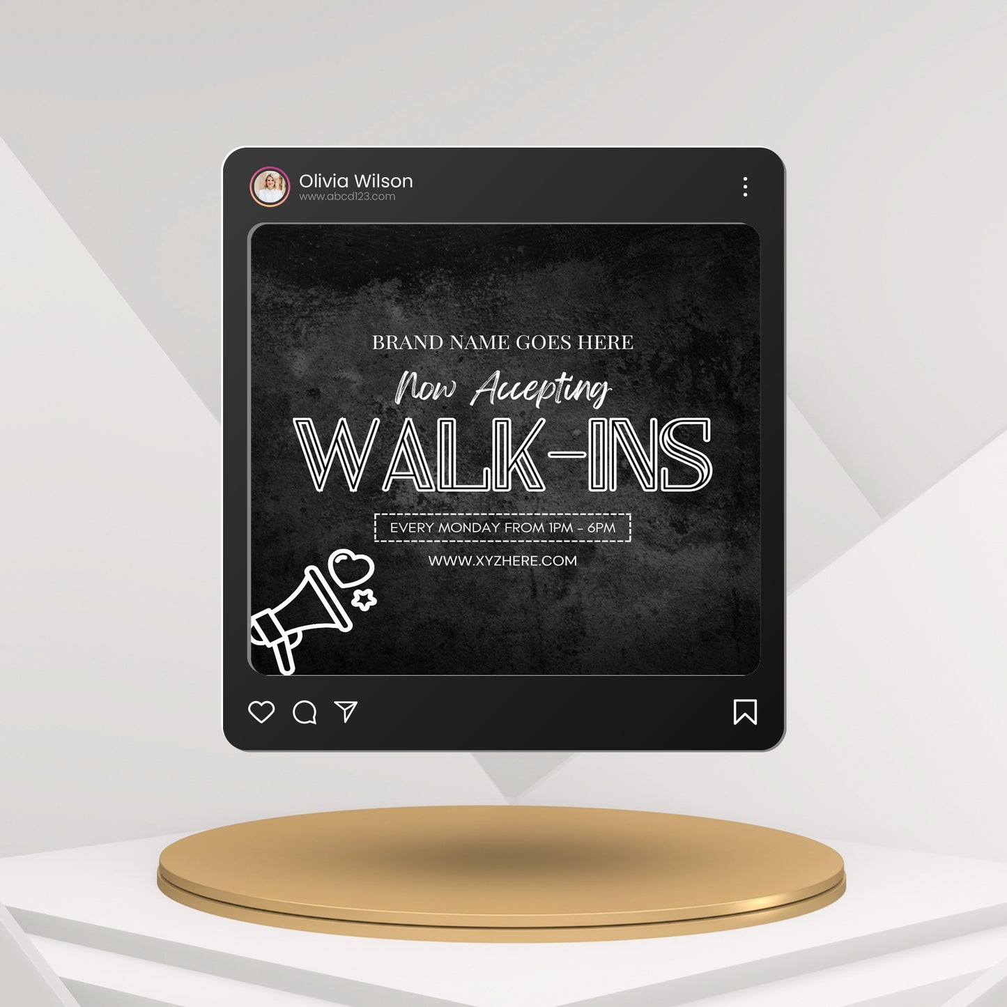 Walk Ins Welcome Flyer Template | Social Media Template