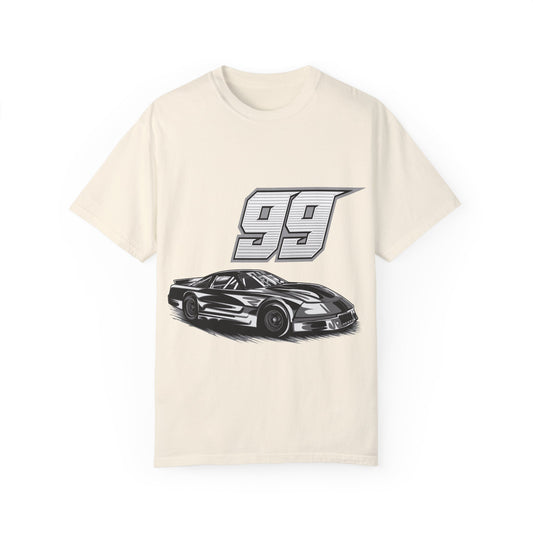 Racing Car Graphic Unisex Garment-Dyed T-shirt - CreativeRino