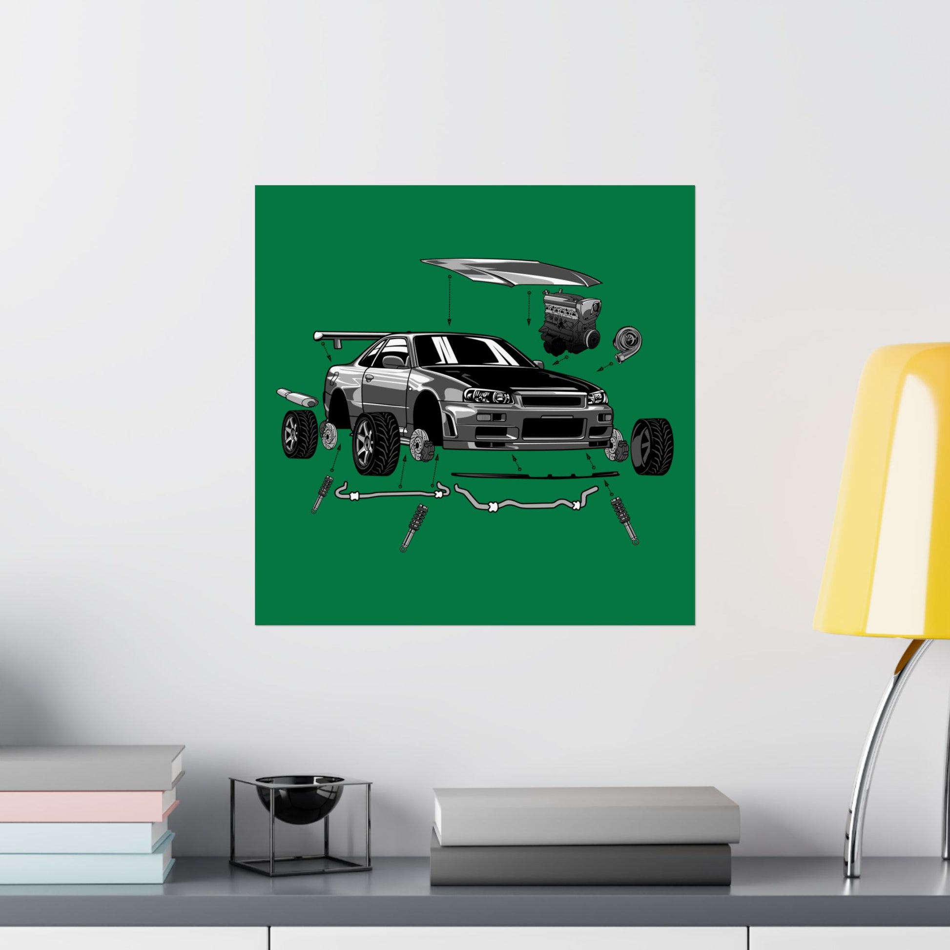 Automotive Enthusiast Matte Poster - Car Art - CreativeRino