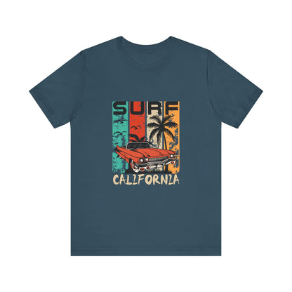California Surf Vintage Tee - Unisex Short Sleeve T-Shirt - CreativeRino