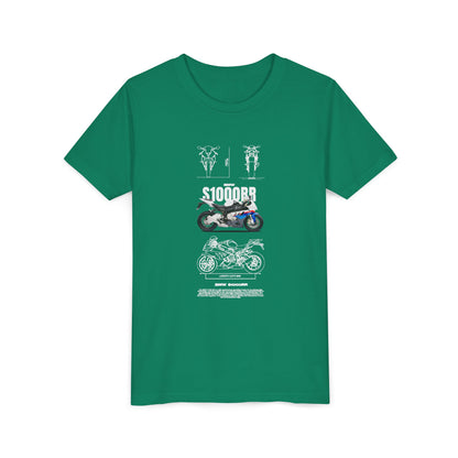 BMW S1000RR Youth Short Sleeve Tee - Perfect for Young Riders - CreativeRino