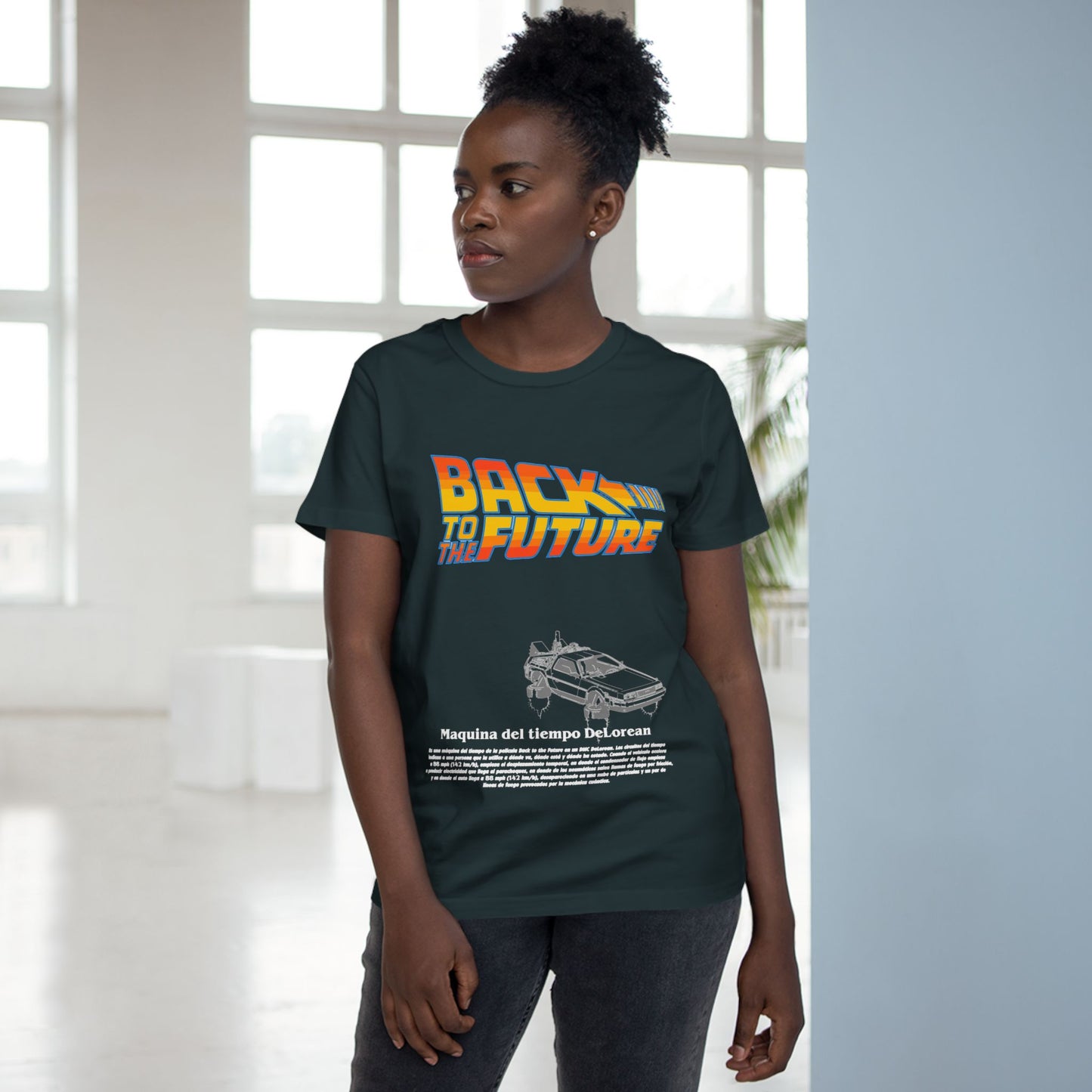 Retro 'Back to the Future' Women’s Maple Tee - Fun Casual T-shirt for Movie Fans - CreativeRino
