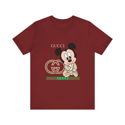 Mickey Mouse Gucci Tee - Unisex Short Sleeve T-shirt - CreativeRino