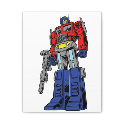 Transforming Robot Canvas Wall Art - Perfect for Kids' Bedrooms & Pop Culture Enthusiasts - CreativeRino