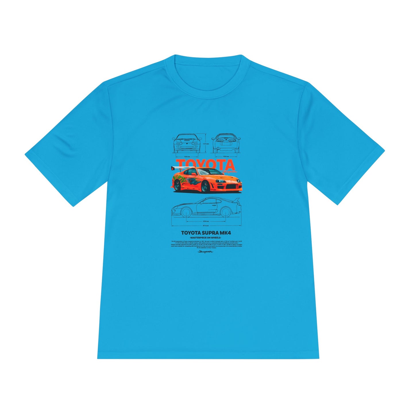 Toyota Supra MK4 Unisex Moisture Wicking Tee – Perfect T-shirt for Car Enthusiasts - CreativeRino