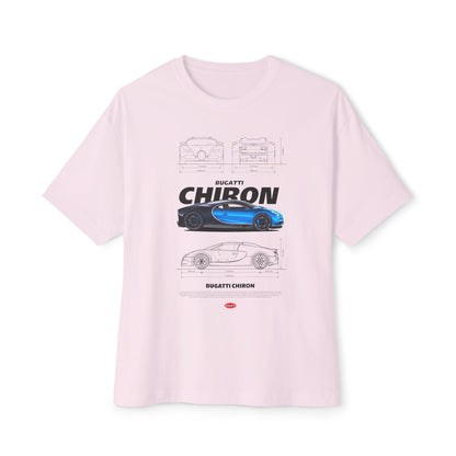 Bugatti Chiron Unisex Oversized Boxy Tee - Car T-shirt - CreativeRino