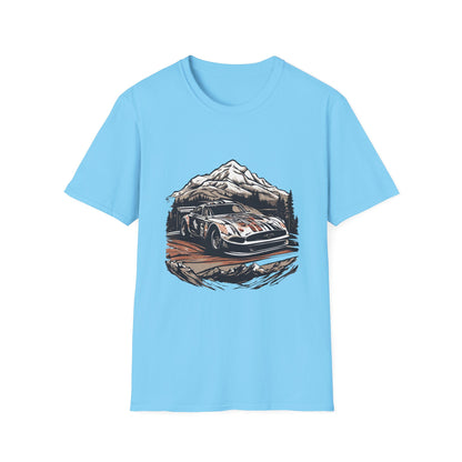 Vintage Rally Car Adventure Unisex T-Shirt - CreativeRino