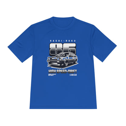 High Speed Drift Unisex Moisture Wicking Tee - Perfect T-shirt for Car Lovers! - CreativeRino