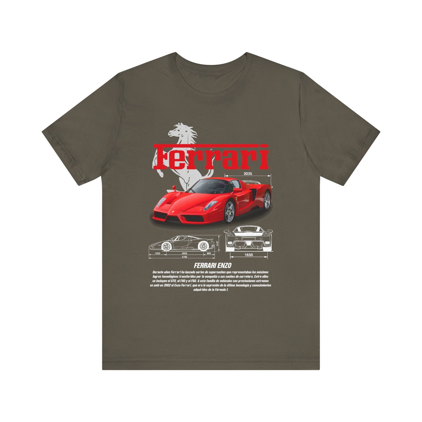 Ferrari Enzo Unisex Graphic Tee - Car Enthusiast T-shirt - CreativeRino