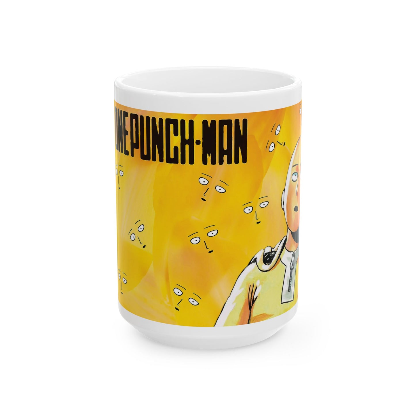 One Punch Man Ceramic Mug - Fun Anime Coffee Cup for Fans - CreativeRino