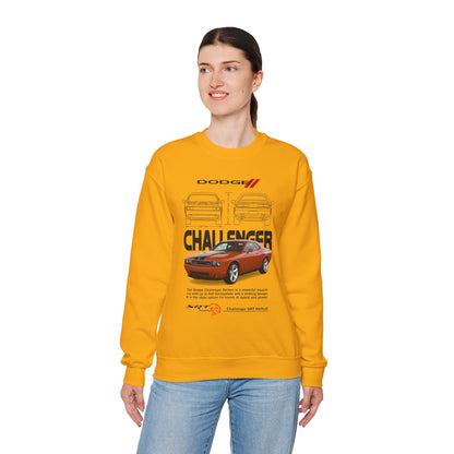 Dodge Challenger Unisex Heavy Blend™ Crewneck Sweatshirt - Retro Muscle Car Design - CreativeRino