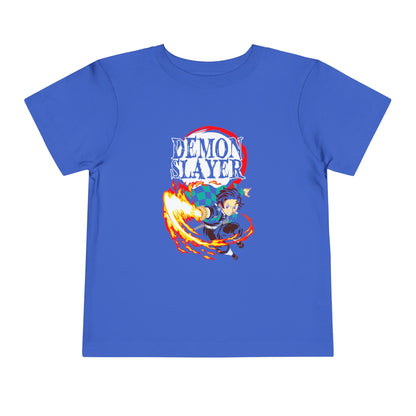 Demon Slayer Toddler Short Sleeve Tee - Cute Anime T-shirt for Kids - CreativeRino