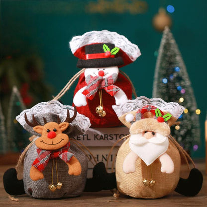 Creative Christmas Eve Apple Gift Bag | Festive Candy Box & Small Present Holder | Holiday Treat Packaging eprolo