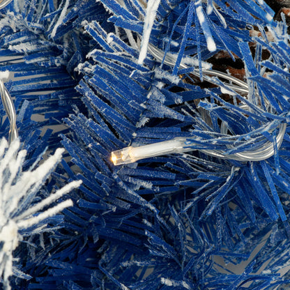 Deluxe 4-Piece Pre-Lit LED Christmas Decoration Set | 2 Entrance Trees & Flower Garlands