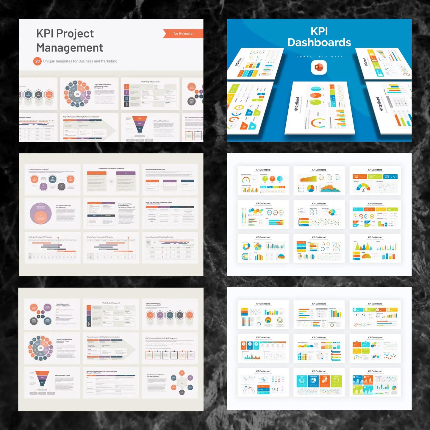 20 KPI Dashboard Powerpoint Presentation Template Bundle CreativeRino