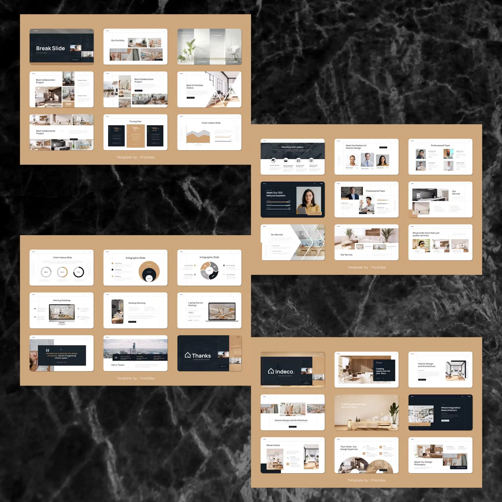 10 Interior Design Powerpoint Presentation Template Bundle - CreativeRino