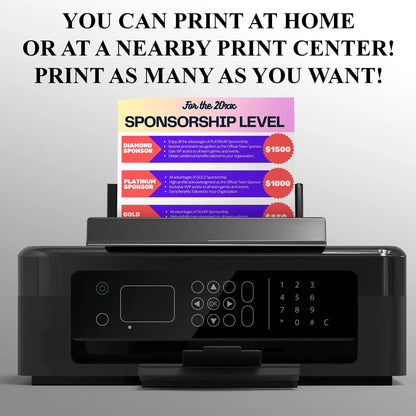 Sponsorship Level Flyer Template | Club Sponsorship Level Flyer CreativeRino