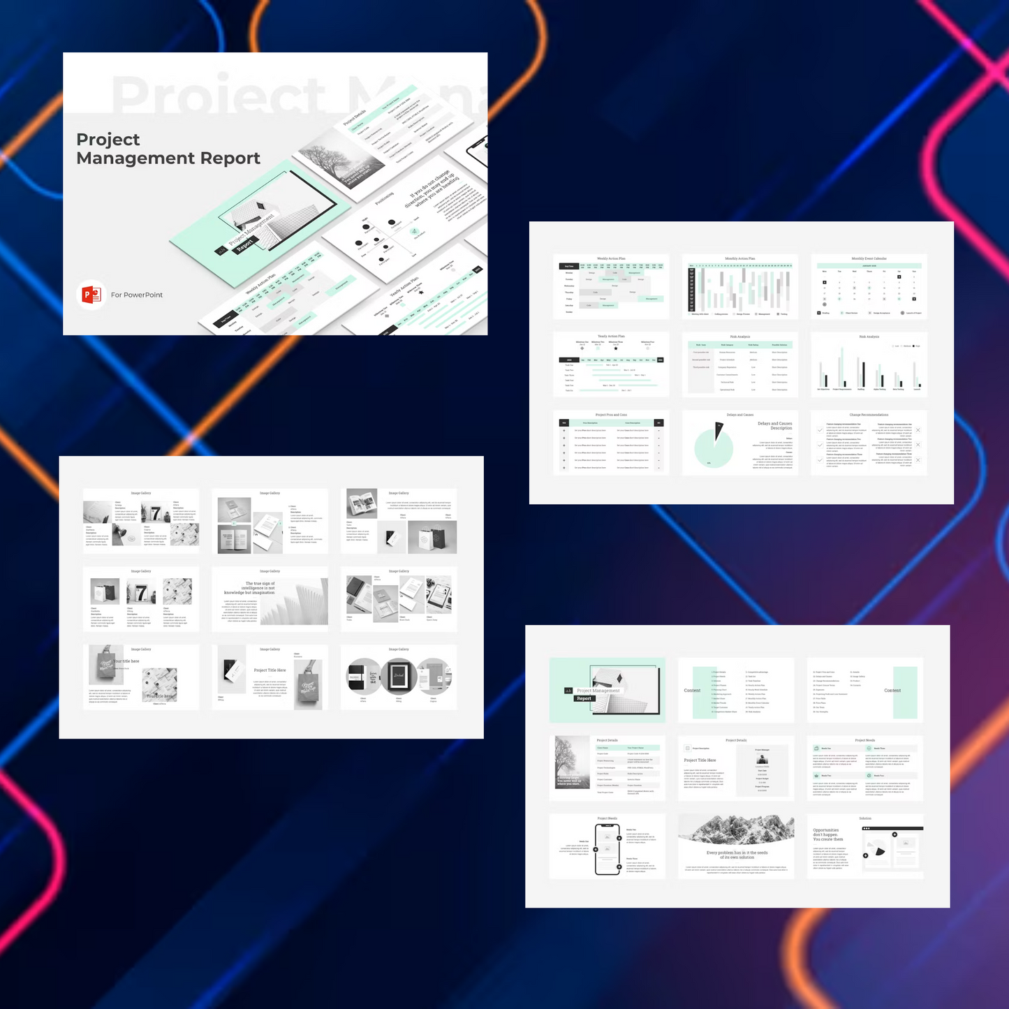 10 Project Management Powerpoint Presentation Template Bundle