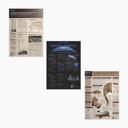 19 Research Poster Template Bundle | Academic Scientific Medical Research Case Study Poster Templates | Adobe Indesign CreativeRino