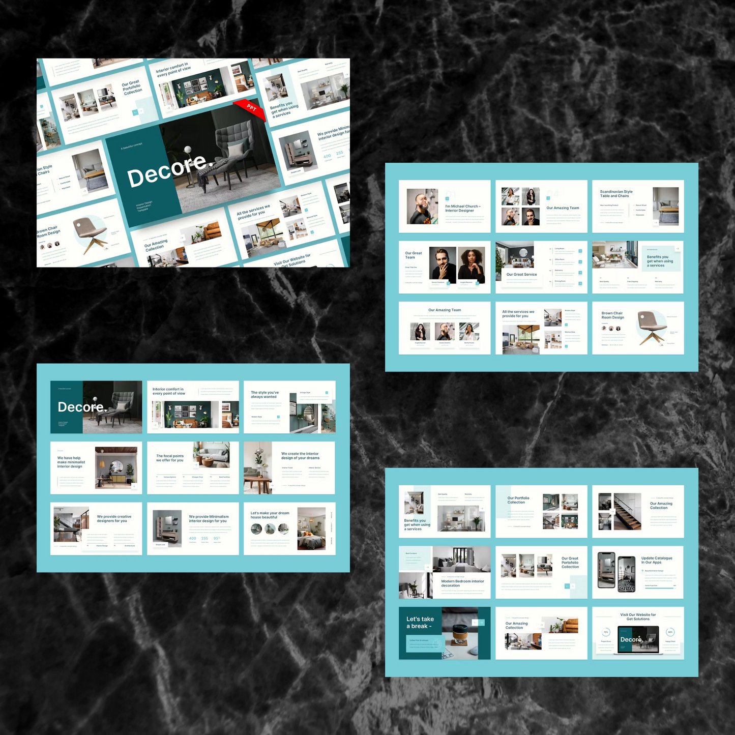 19 Interior Design Powerpoint Presentation Template Bundle