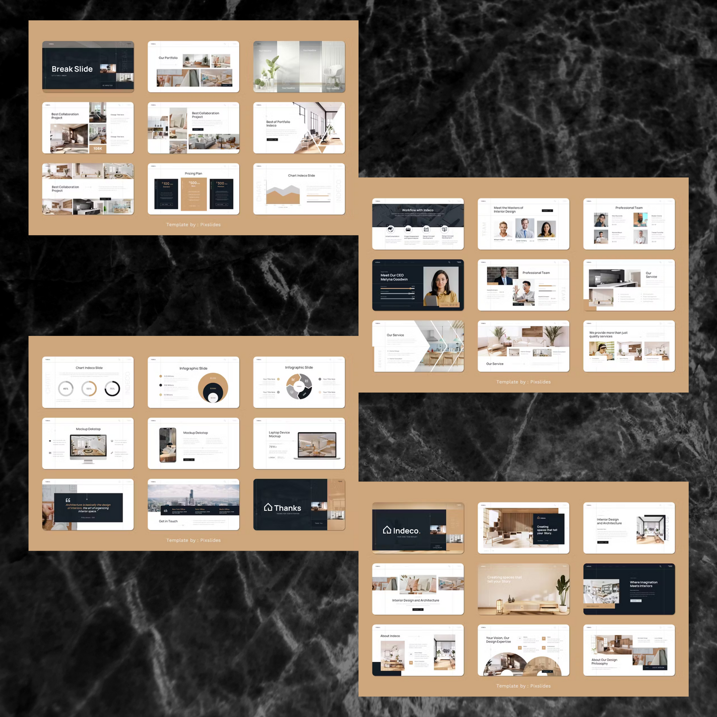 10 Interior Design Powerpoint Presentation Template Bundle