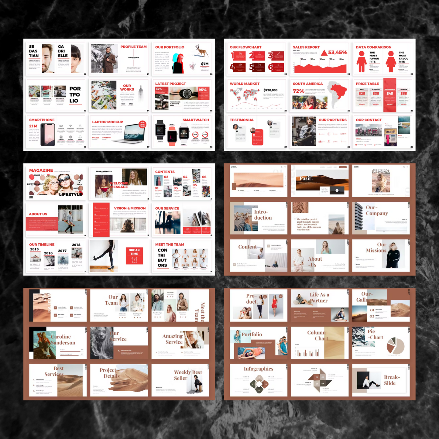 17 Magazine Powerpoint Presentation Template Bundle | Magazine Style Business PowerPoint Template