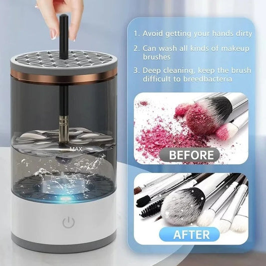 Automatic Brush Cleaner Electric Makeup Brush Cleaning Machine Fast Clean Dryer CreativeRino