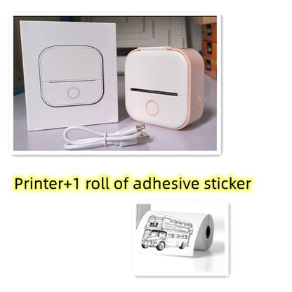 Portable Mini Thermal Label Printer Home Photo Printer Student Wrong Question Printer Bluetooth-compatible Mini Label Printer Price Tag CreativeRino