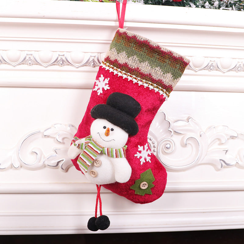 Medium 3D Christmas Character Socks | Cartoon Doll Accent Stockings, Gift Bag & Tree Pendant Decoration eprolo