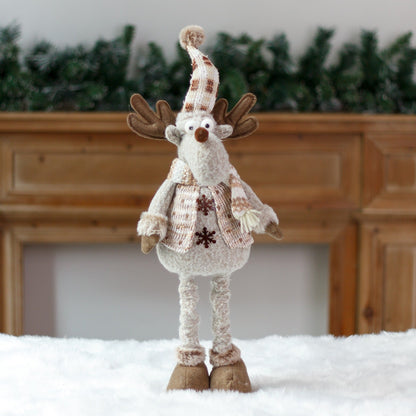 Telescopic Christmas Snowman & Elk Doll | Festival Window Scene Decoration Ornament eprolo