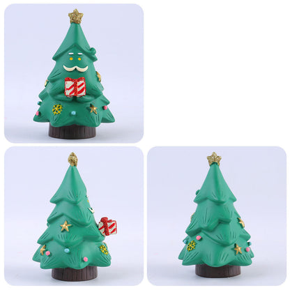 Cute Mini Resin Santa Claus & Christmas Tree Ornament | Desktop Atmosphere Gift eprolo