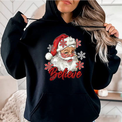 Cozy Christmas Fleece Hoodie for Women | Festive Graphic Pullover Sweatshirt with Drawstring | Ultimate Holiday Comfort Wear eprolo