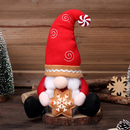 Nordic Christmas Gnome Doll | Faceless Rudolf Elf Ornament Gnome Decor