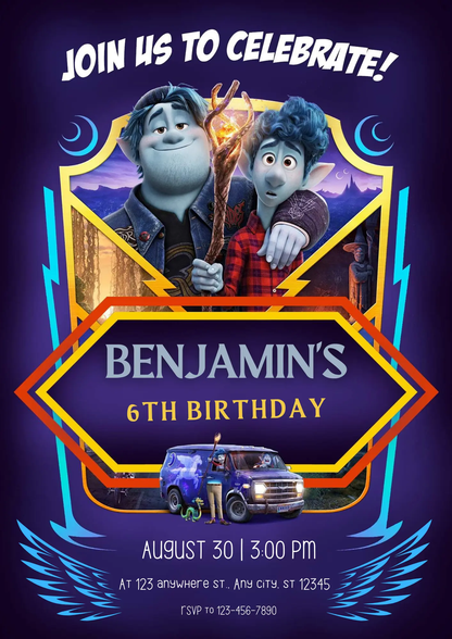 Onward Birthday Invitation Template - CreativeRino