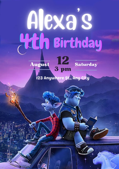 Onward Birthday Invitation Template - CreativeRino