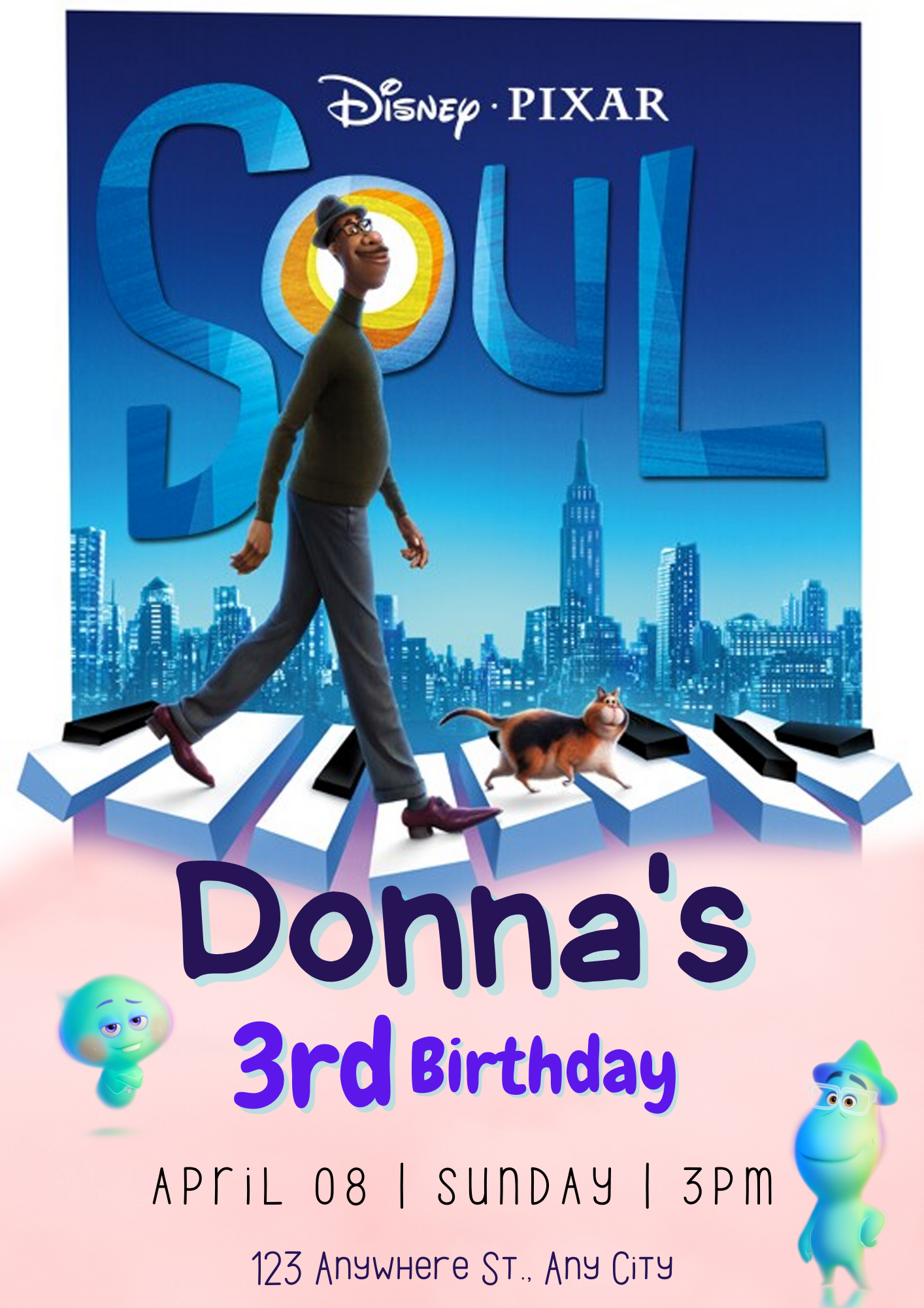 Soul Birthday Invitation Template